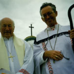 Bishop-John-Mackey-on his 80th birthday at Totara Point with Bishop Patrick Dunn